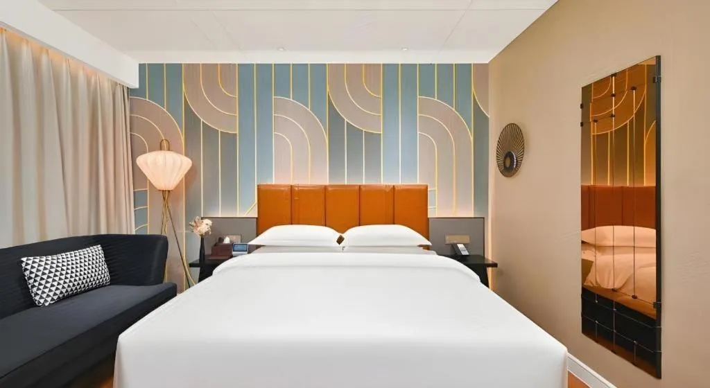 Bed in Jinjiang Metropolo Shaoxing Keqiao Wanda Plaza