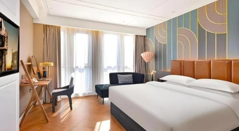 Bed in Jinjiang Metropolo Shaoxing Keqiao Wanda Plaza