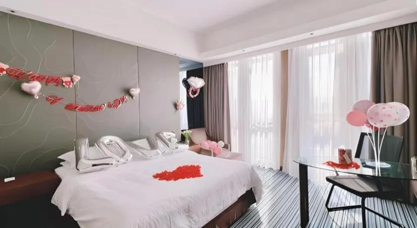 Bed in Jinjiang Metropolo Shaoxing Keqiao Wanda Plaza