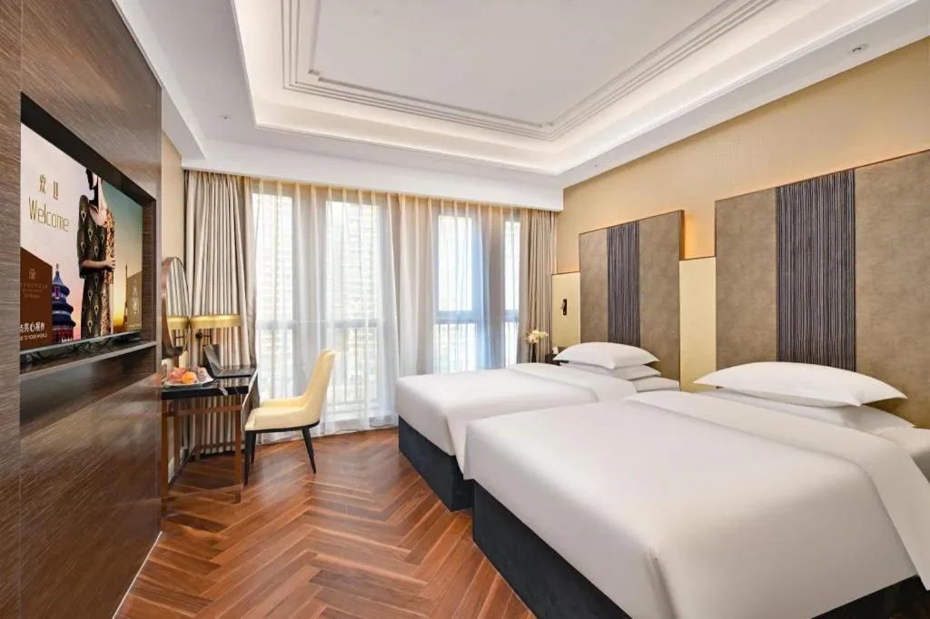 Bed in Jinjiang Metropolo Shaoxing Keqiao Wanda Plaza