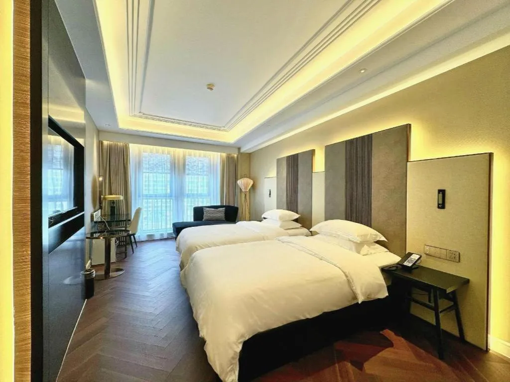 Bed in Jinjiang Metropolo Shaoxing Keqiao Wanda Plaza