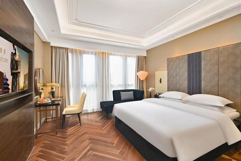 Bed in Jinjiang Metropolo Shaoxing Keqiao Wanda Plaza