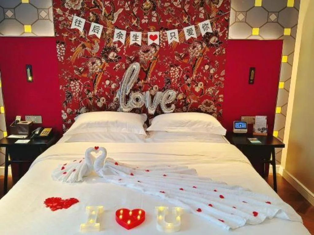 Bed in Jinjiang Metropolo Hotel - Ningde Wanda Plaza