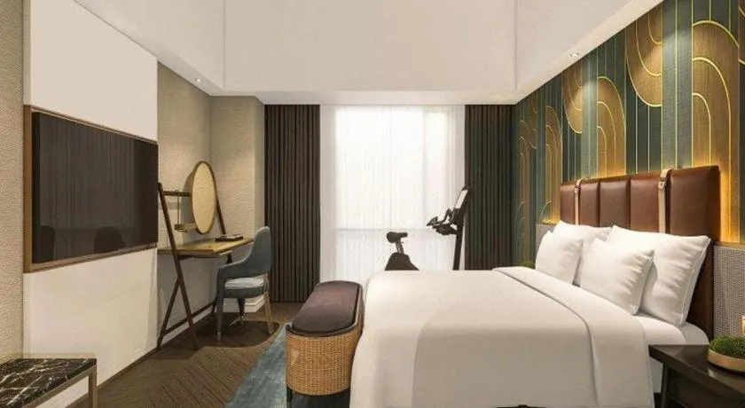 Bed in Jinjiang Metropolo Hotel - Ningde Wanda Plaza