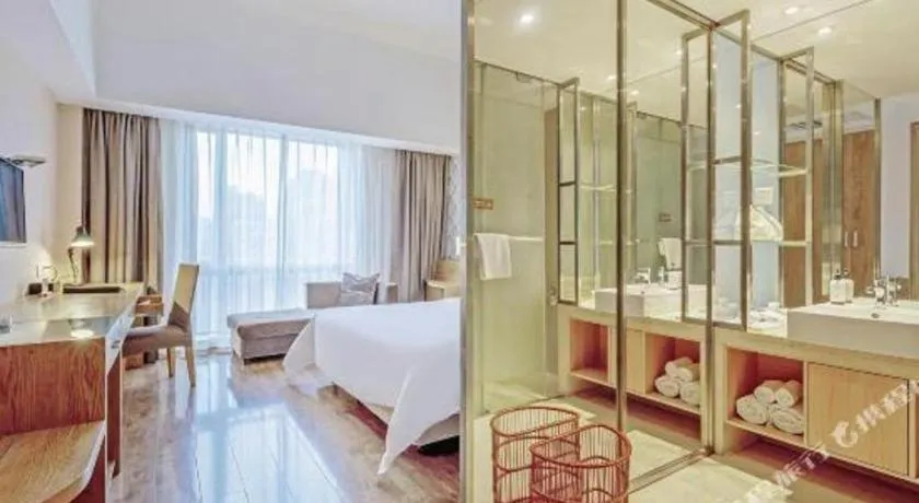 Bed in Jinjiang Metropolo Hotel - Ningde Wanda Plaza