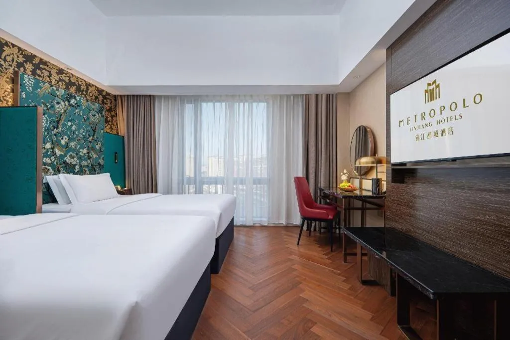Bed in Jinjiang Metropolo Hotel - Ningde Wanda Plaza