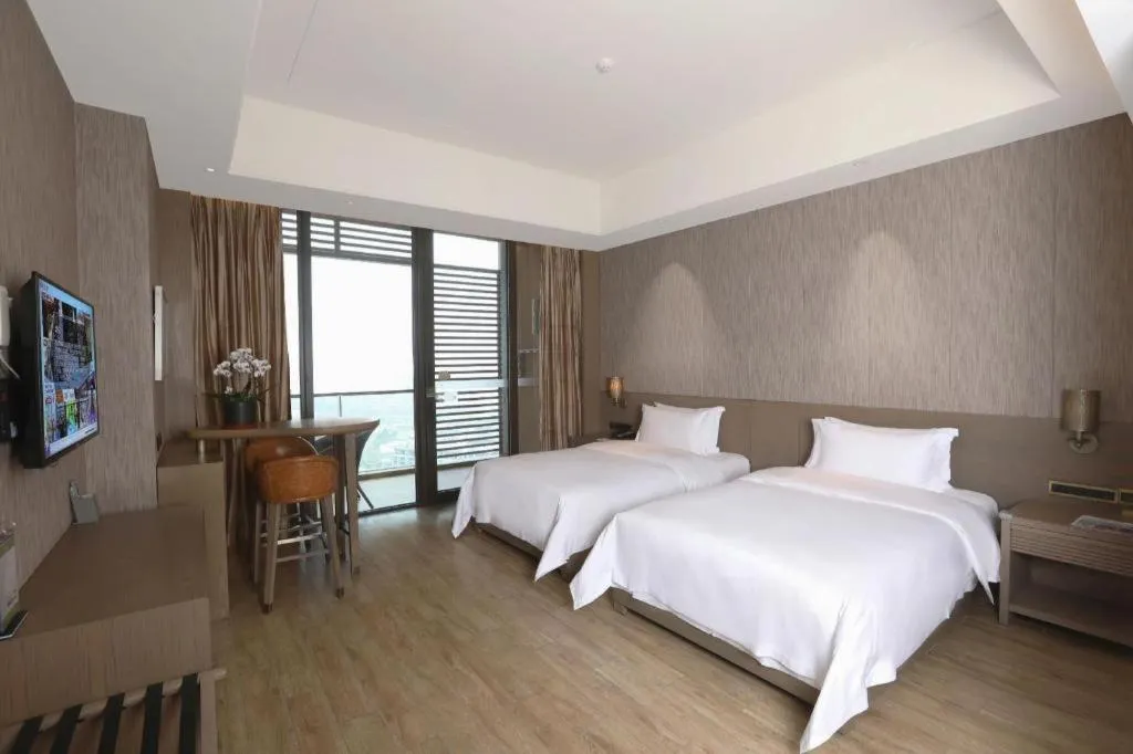 Bed in Mangrove Tree Resort World Qingdao