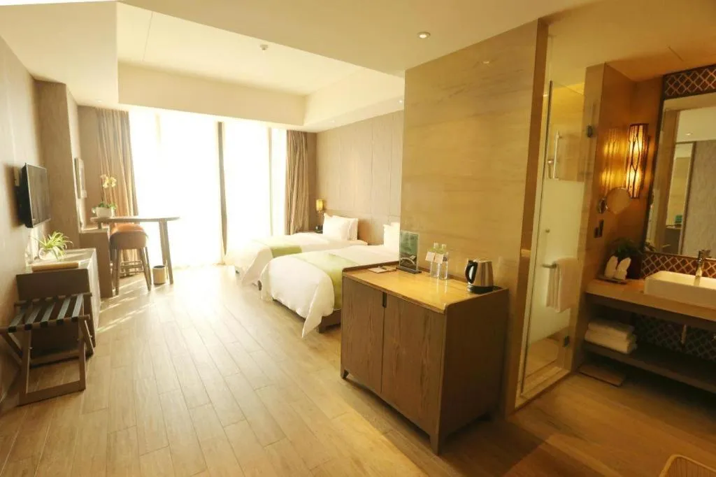 Bed in Mangrove Tree Resort World Qingdao