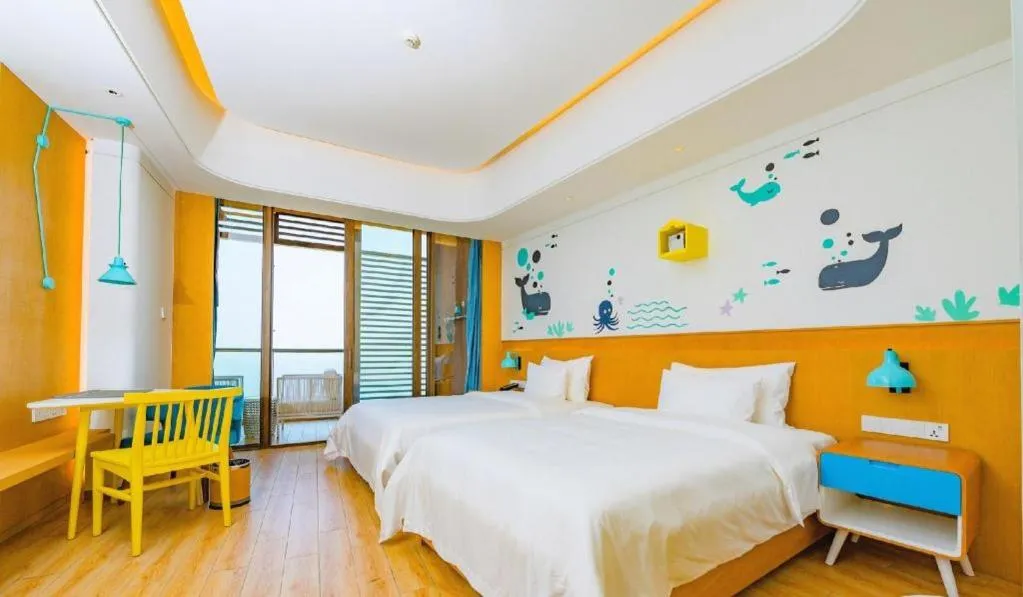 Bed in Mangrove Tree Resort World Qingdao