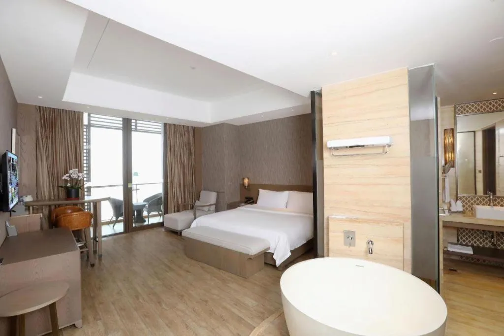 Bed in Mangrove Tree Resort World Qingdao