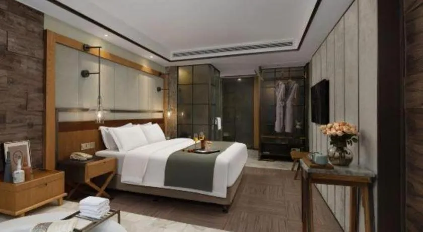 Bed in Hangzhou Cosy Park Hotel