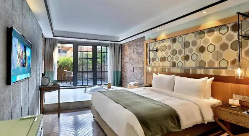 Bed in Hangzhou Cosy Park Hotel