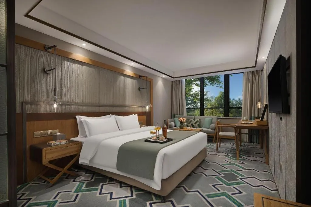 Bed in Hangzhou Cosy Park Hotel