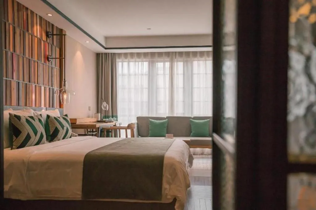 Bed in Hangzhou Cosy Park Hotel