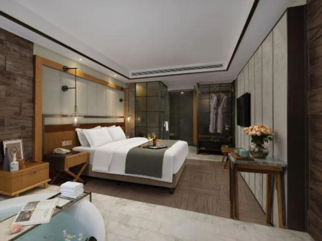 Bed in Hangzhou Cosy Park Hotel