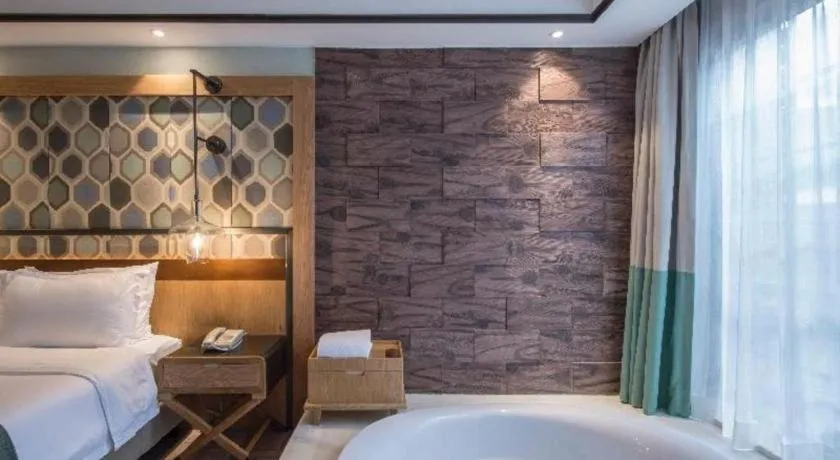 Bed in Hangzhou Cosy Park Hotel