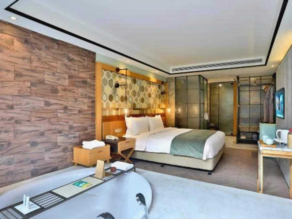 Bed in Hangzhou Cosy Park Hotel