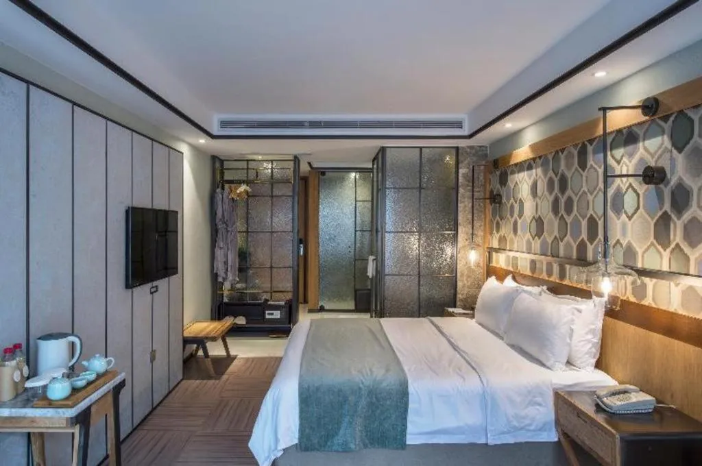 Bed in Hangzhou Cosy Park Hotel