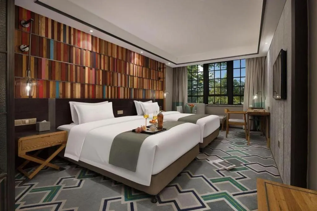 Bed in Hangzhou Cosy Park Hotel