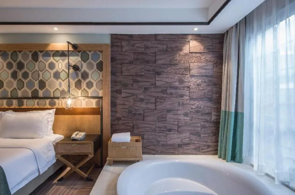 Bed in Hangzhou Cosy Park Hotel