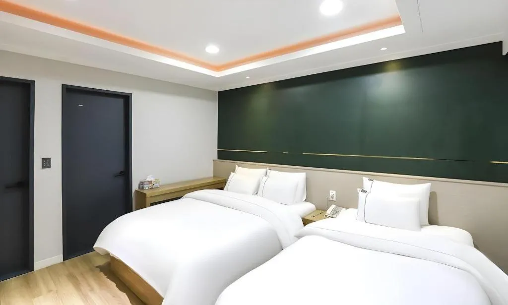 Bed in Hotel Primo Daejeon