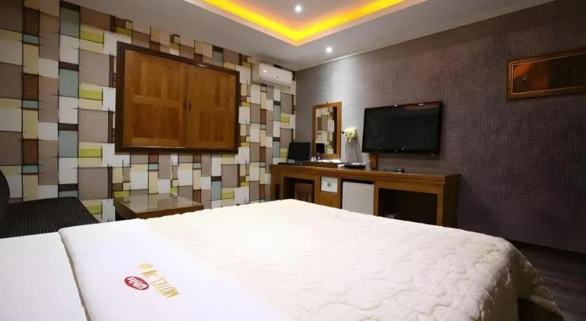 Bed in Hotel Primo Daejeon