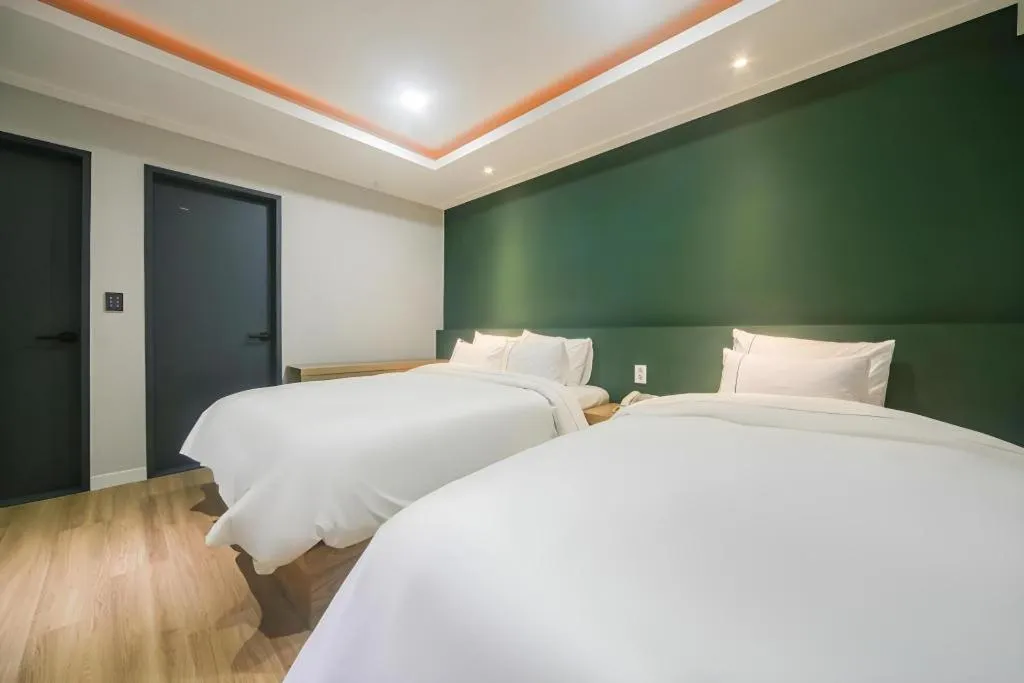 Bed in Hotel Primo Daejeon