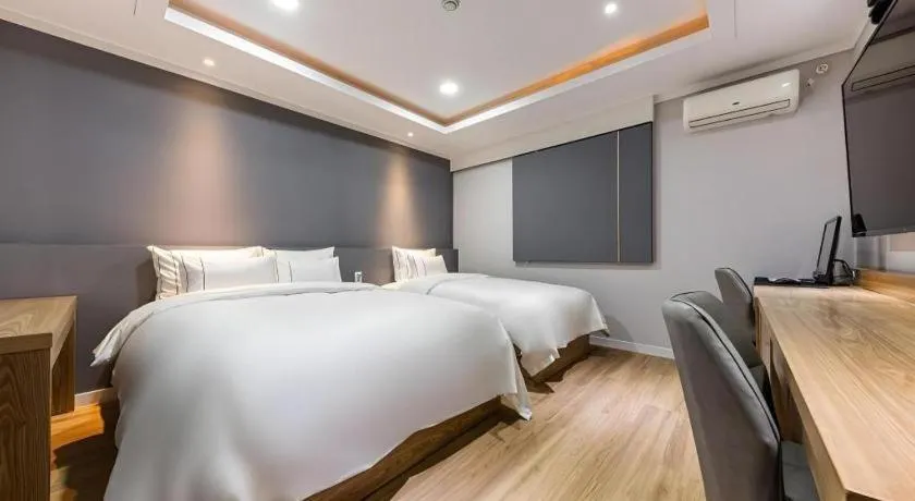 Bed in Hotel Primo Daejeon