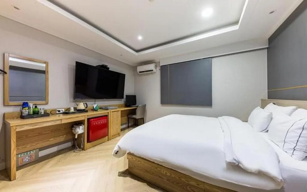 Bed in Hotel Primo Daejeon