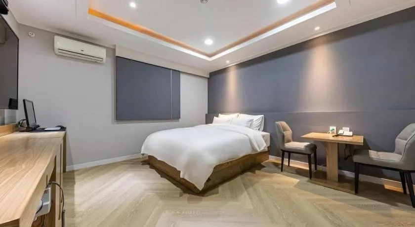 Bed in Hotel Primo Daejeon