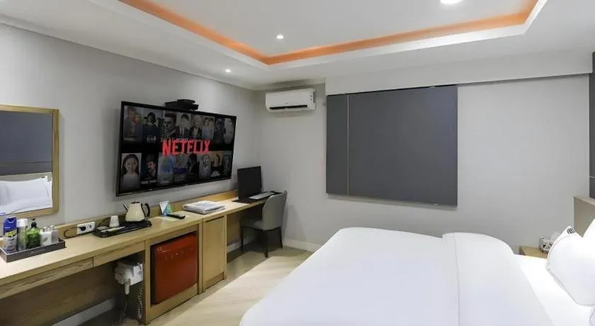 Bed in Hotel Primo Daejeon