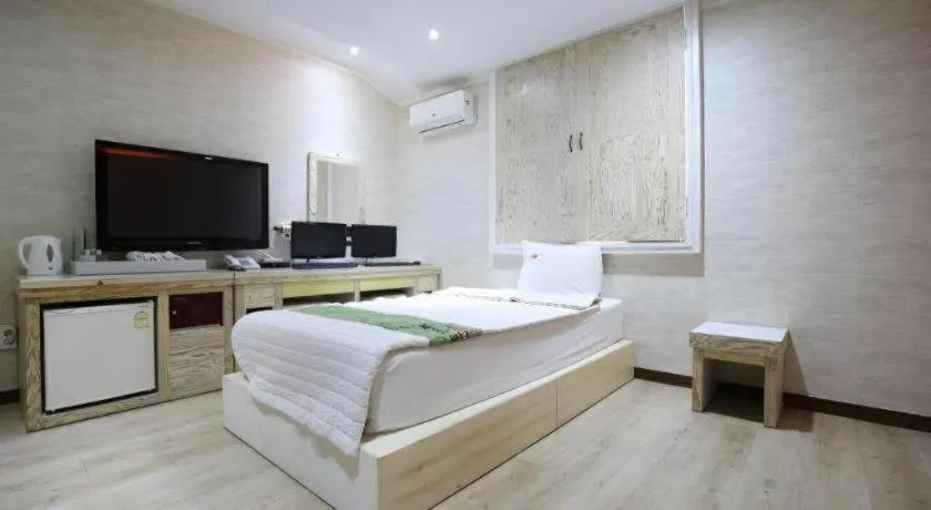 Bed in Hotel Primo Daejeon