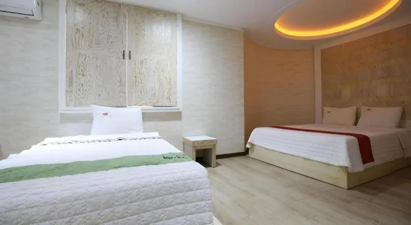 Bed in Hotel Primo Daejeon