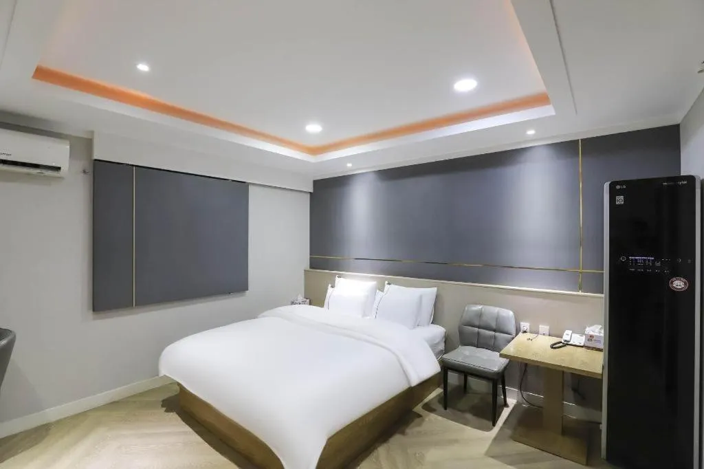 Bed in Hotel Primo Daejeon