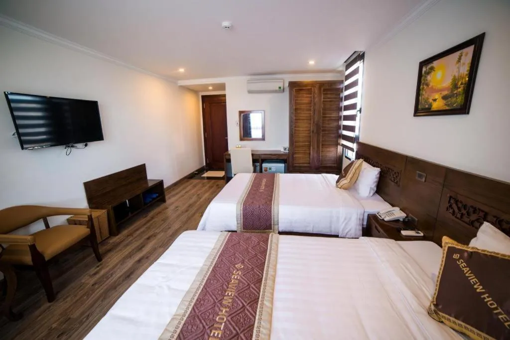 Bed in Grand Sea View Hotel