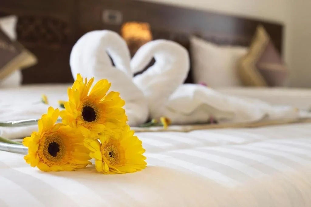 Bed in Grand Sea View Hotel