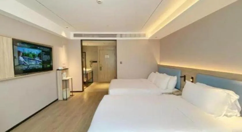 Bed in GreenTree Inn Hangzhou Linan Wanma Road Express Hotel