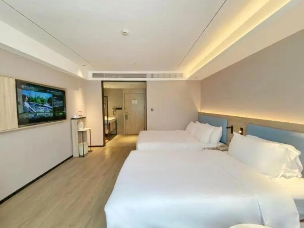 Bed in GreenTree Inn Hangzhou Linan Wanma Road Express Hotel