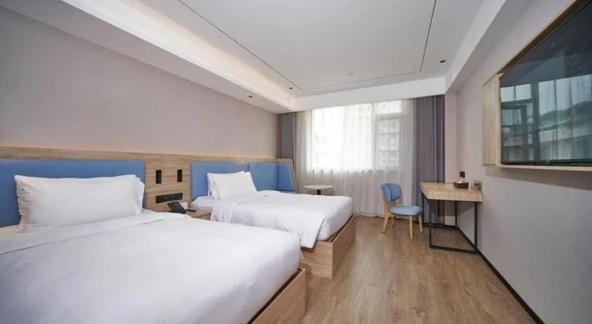 Bed in GreenTree Inn Hangzhou Linan Wanma Road Express Hotel