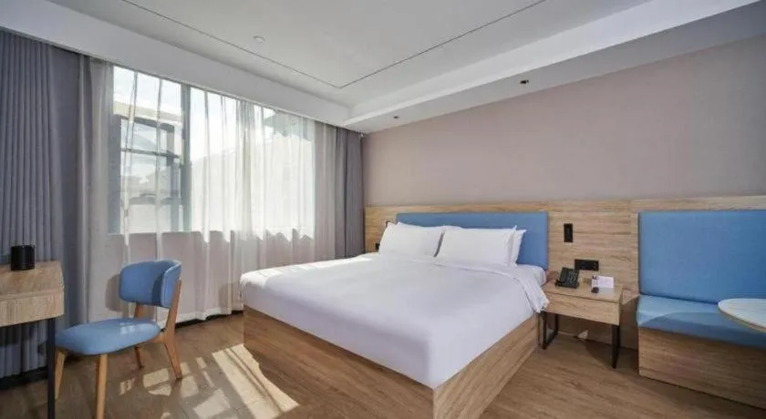 Bed in GreenTree Inn Hangzhou Linan Wanma Road Express Hotel