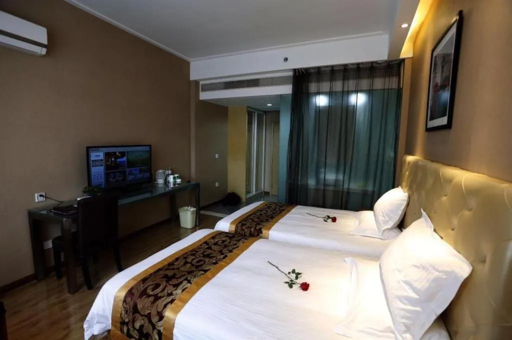 Bed in GreenTree Inn Hangzhou Linan Wanma Road Express Hotel