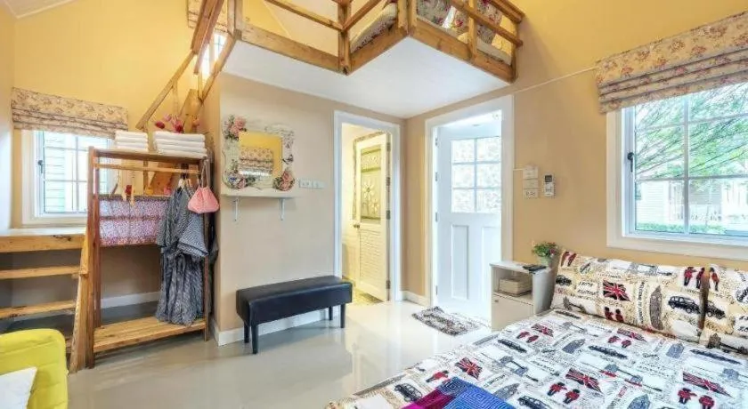 Bed in Greenview Resort