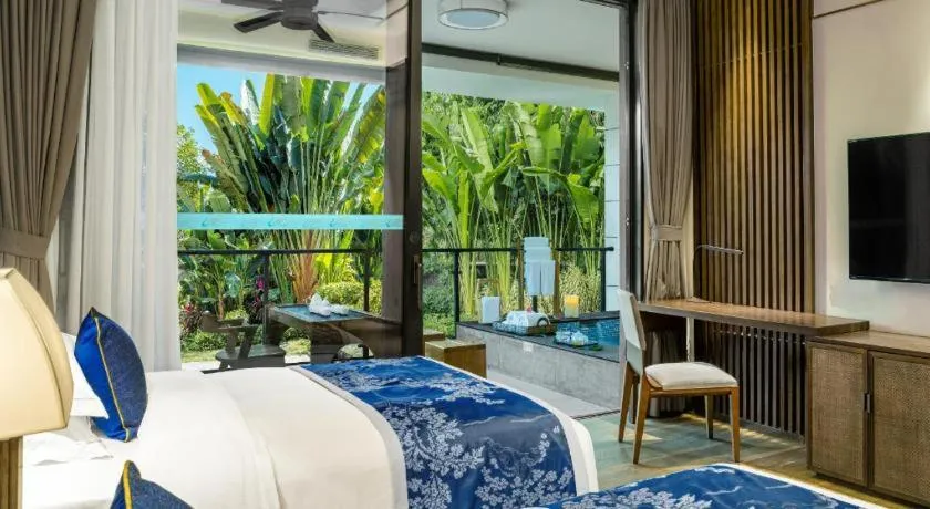 Bed in Country Garden Hot Spring Hotel Huizhou