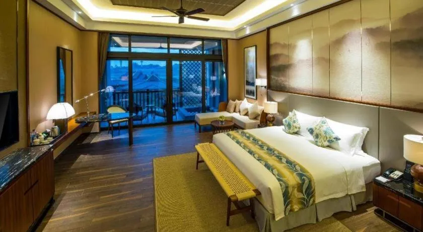 Bed in Country Garden Hot Spring Hotel Huizhou