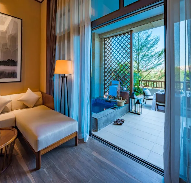 Bed in Country Garden Hot Spring Hotel Huizhou