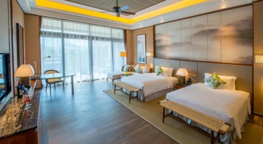 Bed in Country Garden Hot Spring Hotel Huizhou