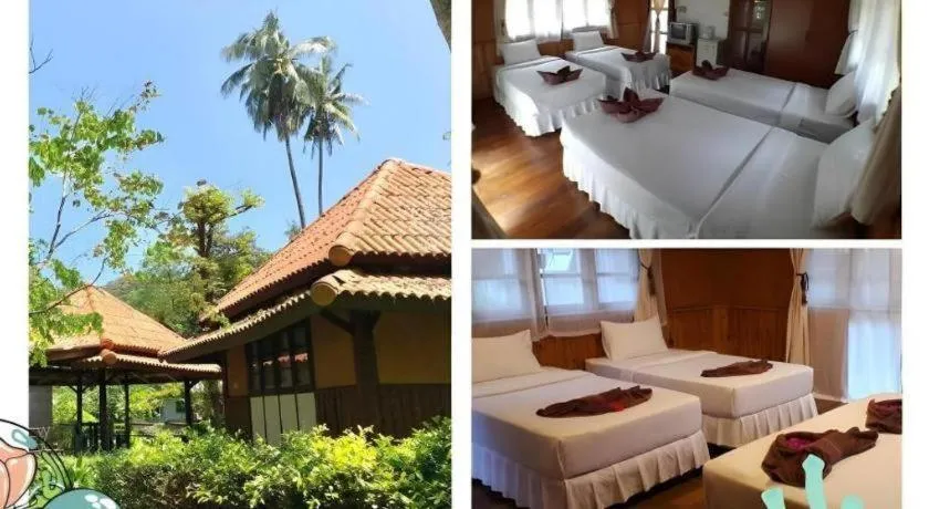 Bed in Ko Kut Ao Phrao Beach Resort