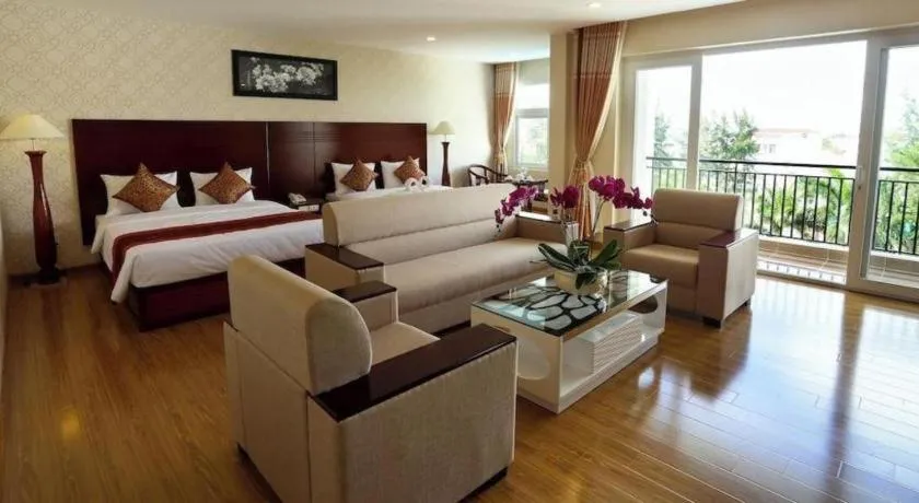 Bed in New Palace Bac Lieu Hotel