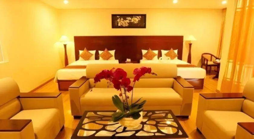 Bed in New Palace Bac Lieu Hotel