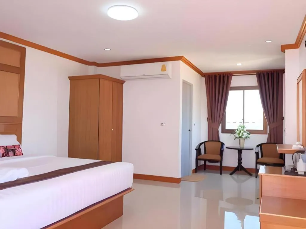 Bed in Thatphanom View Hotel Nakhon
